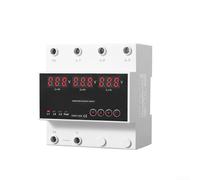63A Automatic Transfer Switch with Over Under Voltage Protection for Multi Source Power Connection with 3 Voltage Displays and Timing Control (220V)