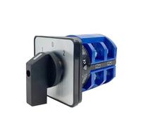 63A Rail Mounted Universal Selector LW26-63/2 Two Poles Selection Control Circuit Silver Contact Rotary Cam Switch(1234)