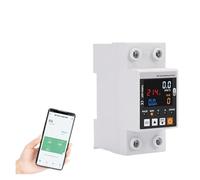 63A Smart Circuit Earth Leakage Over Under Voltage Protector Relay Device Switch Breaker Power kWh Meter EKFBQBGW