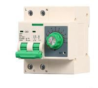 63A Timer Circuit Breaker 2-Pole for Water Pumps 220V DIN Rail