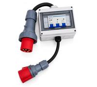 63A to 32A 5 Pin 415V 3 Phase MCB Step-Down Distribution Box - 5G16mm² to 5G6mm² H07RN-F Cable, IP44, Type C MCB, CE Marked Industrial Connectors