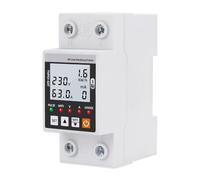 63A TUYA WiFi Smart Earth Leakage Over Under Voltage Protector Relay Device Switch Breaker Energy Power KWh Meter Life Accurate Energy Monitoring(LCD)