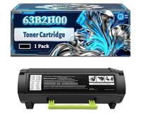 63B2H00 Toner Cartridge Compatible for Lexmark MX717de Printers, With Chip Large Capacity 25000 Pages (1 Pack Black)