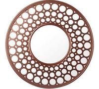 63Cm Copper Round Designer Wall Mirror Decoration Art Piece