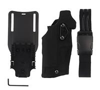 63DO Tactical Pistol Holster for G 17/19 with X300/X300U Light Quick Release Holster Military Hunting Airsoft Accessories (Color : GB74 BLK)