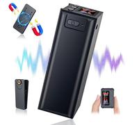 63GB Magnetic Voice Recorder, Ponovo Digital Dictaphone Voice Activated Audio Recording Device with Clip and Password for Meeting Interviews Classes