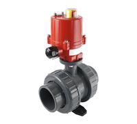 63mm 120V AC VDL 2-way PVC Electrical ball valve