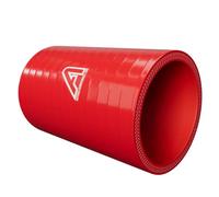 63mm 2 1/2" ID Silicone Straight Hose Joiner Coupler 75mm Length Red
