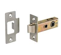 63mm / 2 1/2" Tubular Mortice Latch, Door Latch, Polished Brass, Freepost