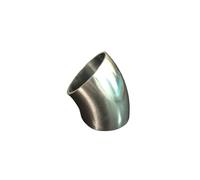 63mm 2.5 Inch Pipe OD SUS 304 Stainless Steel Butt Welding 45 Degree Elbow Fitting Home Brew Beer