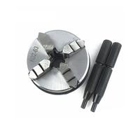 63mm 2.5" Lathe Chuck 4 Jaw Manual Mini Self-Centering Sanou K02-63 for CNC Woodworking Lathe Accessories