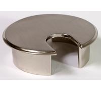 63mm Desk Cable Tidy Outlet Grommet Insert - Satin Nickel