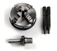 63mm Mini 4 Jaw Reversible Self-Centering M14 Thread Mount Lathe Chuck with Lock Rods K02-63 Chuck Connecting Rod