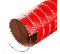 63mm Red Silicone Air Ducting 1 Metre