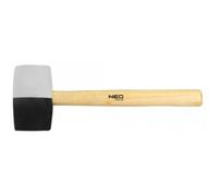 63mm Rubber Mallet 680g Black White Rubber 25-068 Rubber Mallet