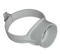 63mm Soil Pipe Strap on Boss - White - Pack of 2