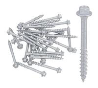 63mm Timber Sleeper Wood Screws For Railway Sleepers Hex Head Brown 30pc