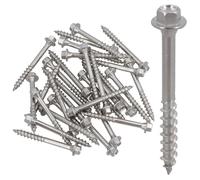 63mm Timber Sleeper Wood Screws For Railway Sleepers Hex Head Brown 30pc