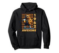 63rd Birthday Bear Legends October 1962 63 Years Old Mens Pullover Hoodie