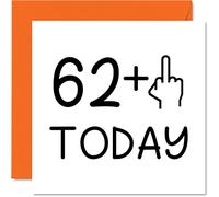 63rd Birthday Card Funny for Women - Novelty Middle Finger - Rude Birthday Cards for Men, 145mm Greeting Cards, Joke Banter Cards Mum Dad Grandad Granny Nanny Auntie Uncle