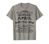 63rd Birthday Gift For Legends Born In April 1961 T-Shirt