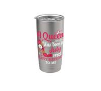 63rd Birthday High Heel A Queen was Born in July 1963 Stainless Steel Insulated Tumbler