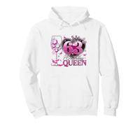 63rd Birthday Queen Pink Wine 63 Years Old Women Girls Pullover Hoodie