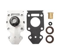 63V 45331 00 5B Water Pump Base Housing Kit Stainless Steel Water Pump Housing with Copper Bushing Oil Seal for 2 Stroke 15HP Outboard Motor