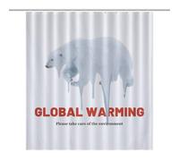 64.17x70.87Inch（163x180cm）Opaque Privacy Curtain, Use Alone Or with Clear Shower Curtain - Weighted Hem, Water-Resistant - Shower Curtain Liner, Bathroom Curtains, Bathroom CurtainPolar Bear Global Wa