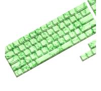 64/74KEY KEYCAPS CUSTOSE JADES Theme Key Cap Set Side Printed Backlit Key Caps for 61/64/68 Mechanical Keyboard
