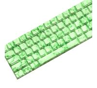 64/74KEY KEYCAPS CUSTOSE JADES Theme Key Cap Set Side Printed Backlit Key Caps for 61/64/68 Mechanical Keyboard