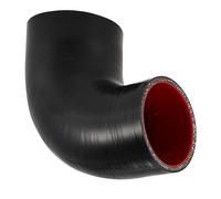 64-76mm 2.52-2.99 ID 90 Degree Hose Elbow Silicone Reducer Hose turbo Silicone Hose Coupler Intercooler Tube Black Red for Car Intercooler Intake Piping