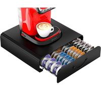 64 Capsule Holders for Tassimo Capsules Storage, Metal Capsule Dispenser, Stackable Capsule Organiser, Practical Capsule Holder, Capsule Rack for Tassimo Machine