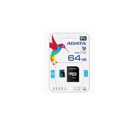 ADATA 64GB Premier High Capacity Micro SD Card with SD Adapter UHS-I Class 10 R/W 85/25MB/s