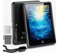 64 GB MP3 Player Bluetooth 5.3, 2.8 Inch Touch Screen, Zinc Housing, HiFi Sound & Speaker, 48 Hours Battery Life, White Noise (18 Sounds), Includes Headphones & Bag, 128 GB Expandable