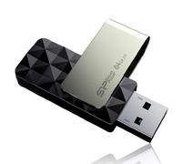 64 GB Silicon Power B30 Blaze USB3.0 Flash Drive Swivel Style, USB 3.1 Gen1 (USB3.0) interface enables swift data transfer speeds for large files including HD videos, Black