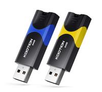 64 GB USB 2.0 Stick 2-Pack, KOOTION USB Memory Flash Drive USB 2.0 Stick 64 GB Thumb Drive USB Drive with LED Indicator for Data Storage Jump Drive (2 Pack Mixcolor)