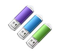 64 GB USB Sticks 3 Pack, KOOTION 64 GB USB Flash Drives Thumb Drives Memory Stick Jump Drive with LED Light for Storage and Backup (3Pack Mixcolor USB 2.0)