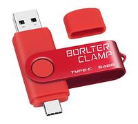 64 GB USB Type-C Flash Drive, USB-C 3.0 Memory Stick Jump Drive 2 in 1 for Android Phones Samsung Galaxy S10/S9/S8/Note 9, LG, Huawei, Tablets & Computer (Red)