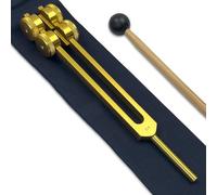 64 Hz OTTO Tuning Fork for Healing with Attenuator Extender - OSTEOPHONIC Tool for Sound Therapy and Biofield Application | Gold