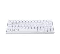 64 Keys Mechanical Gaming Keyboard 2.4G Wired Mechanical Gaming Keyboard RGB Backlit Wired Computer Keyboard with Red/Blue Switches, Ergonomic Design, 1800mAh Battery (Red Switch)