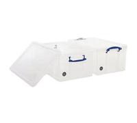 64 L Clear Really Useful Clip Lock Box - Pack Of 2