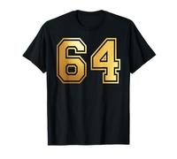 64 Number Sixty-Four Team Sports Graphic Varsity Matching T-Shirt