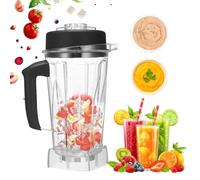 64 OZ Container for Vitamix Blender Pitcher,2000ml,with 8-Leaf Blade,Transparent Blender Container,for Vitamix 5200 5000 6300 Blender Cup,for Smoothies, Soups, Frozen Fruit
