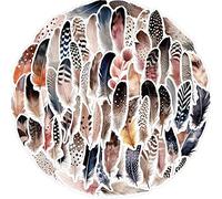 64 Pcs Feather Stickers Cute Colorful Feather Sticker for Skateboard Laptop Phone Helmet Computer Hydro Flask Water Bottle Car Bike Luggage,Vinyl Waterproof Cool Decals for Teens Girls Kids