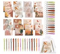 64 Pcs Motivational Mini Notebooks Bulk Gift Set,Inspirational Pocket Notebooks with Motivational Quotes,Ballpoint Pens,Keychains & Gift Bags,Thank You Gifts for Teacher,Colleagues,Employee