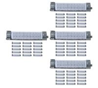 64 Pcs Perm Rod Hair Styling Curlers for Short Hair and Bangs | Nylon Plastic Build, Secure Hold, Salon Styling, Fast Morning Routine, 8.5x2x2cm