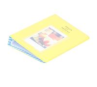 64 Pocket 3in Photo Storage Case PVC Mini Album for Fujifilmmini 9 (grapefruit yellow)