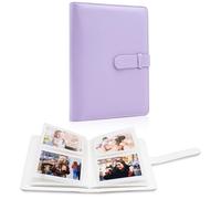 64 Pockets Photo Album Book for 2x3 Inch Film - Mini Small Albums for Fujifilm Instax Mini Instant Camera, for Polaroid Hi-Print Pictures, Kpop Photocard Holder Binder (Purple)