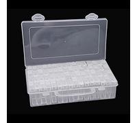 64 Slot Diamond Colored Storage Box Plastic Bead Storage Box DIY Art Craft Box for Storing Art Accessories